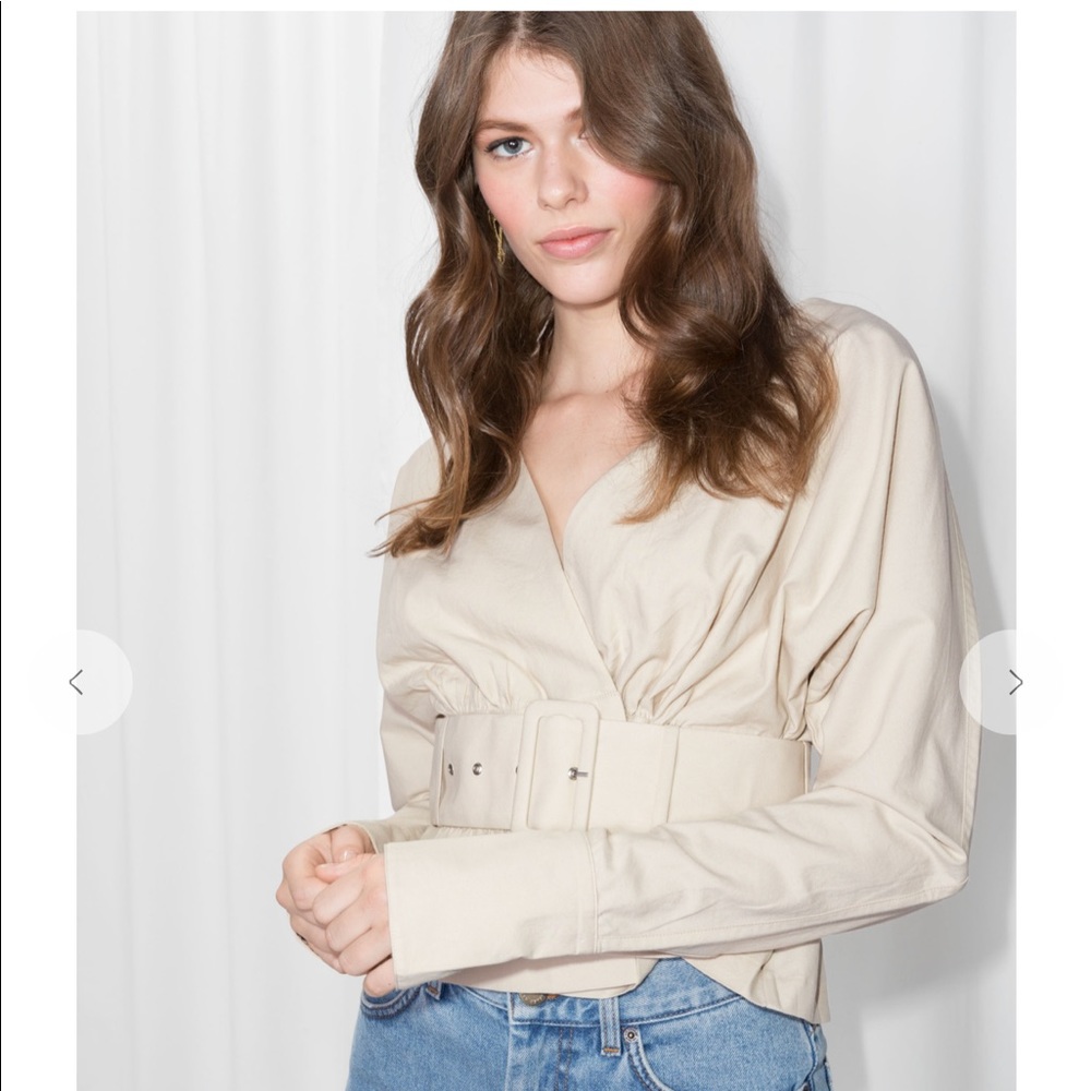 NWT & other stories belted Blouse